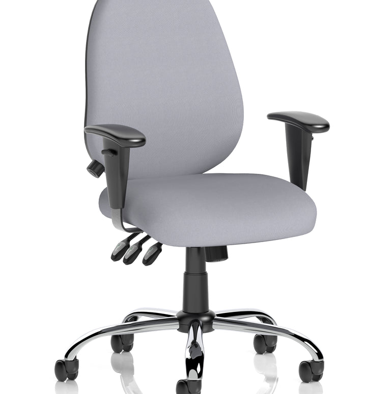 Lisbon Medium Back Task Operator Office Chair with Height Adjustable Arms