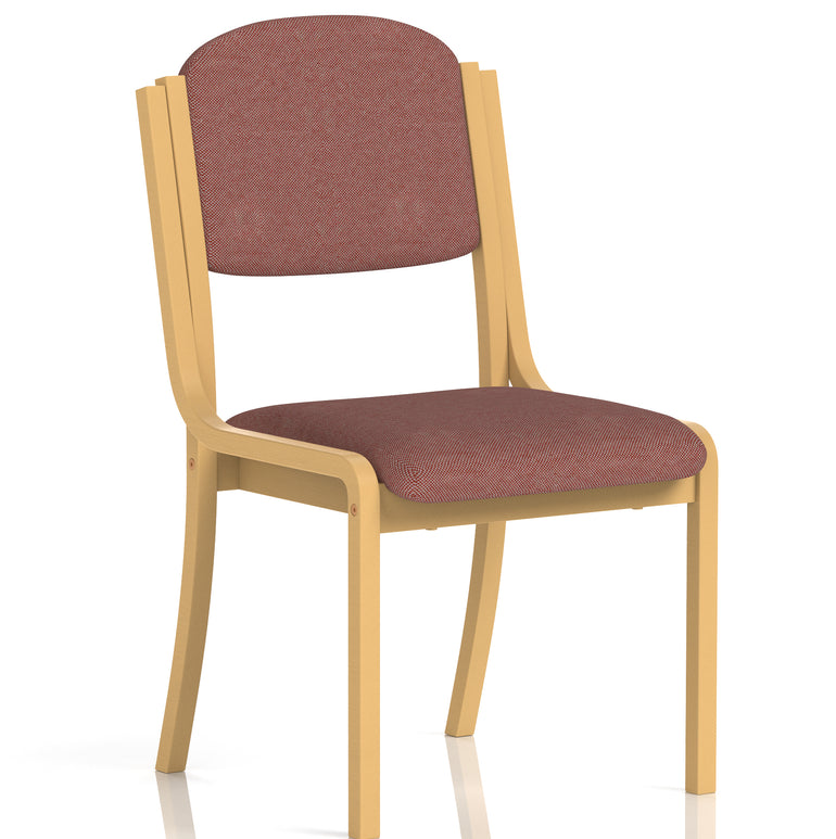 Madrid Wooden Frame Visitor Chair with Arms