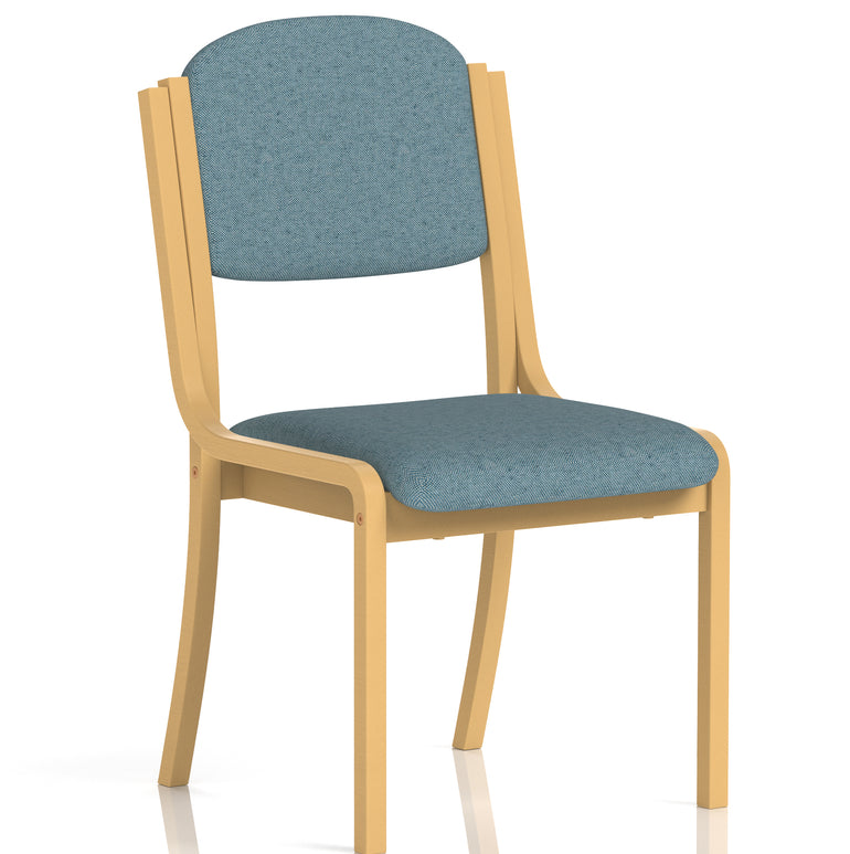 Madrid Wooden Frame Visitor Chair with Arms