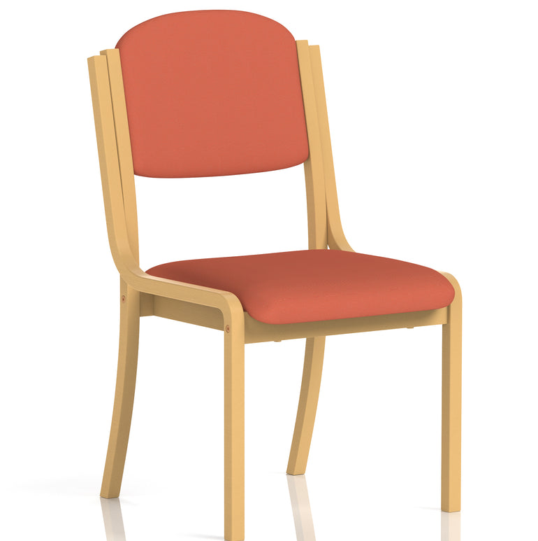 Madrid Wooden Frame Visitor Chair with Arms
