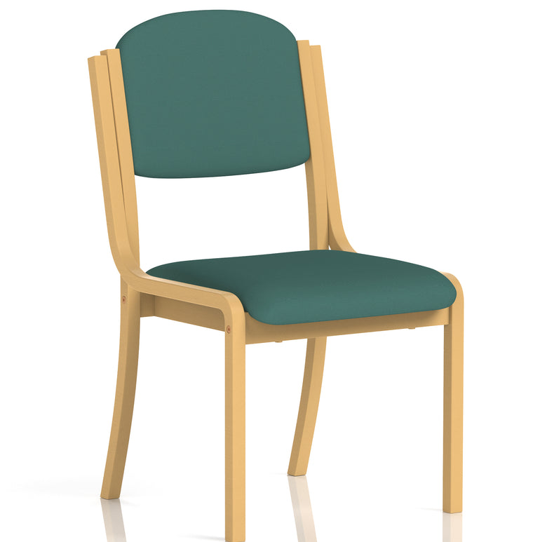 Madrid Wooden Frame Visitor Chair with Arms