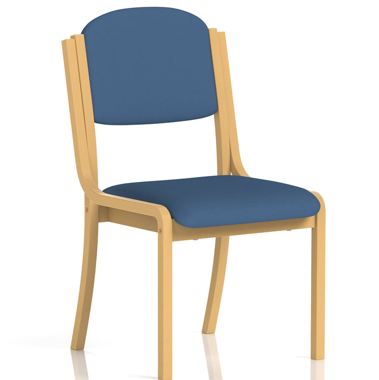 Madrid Wooden Frame Visitor Chair with Arms