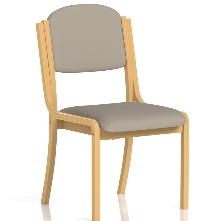 Madrid Wooden Frame Visitor Chair with Arms