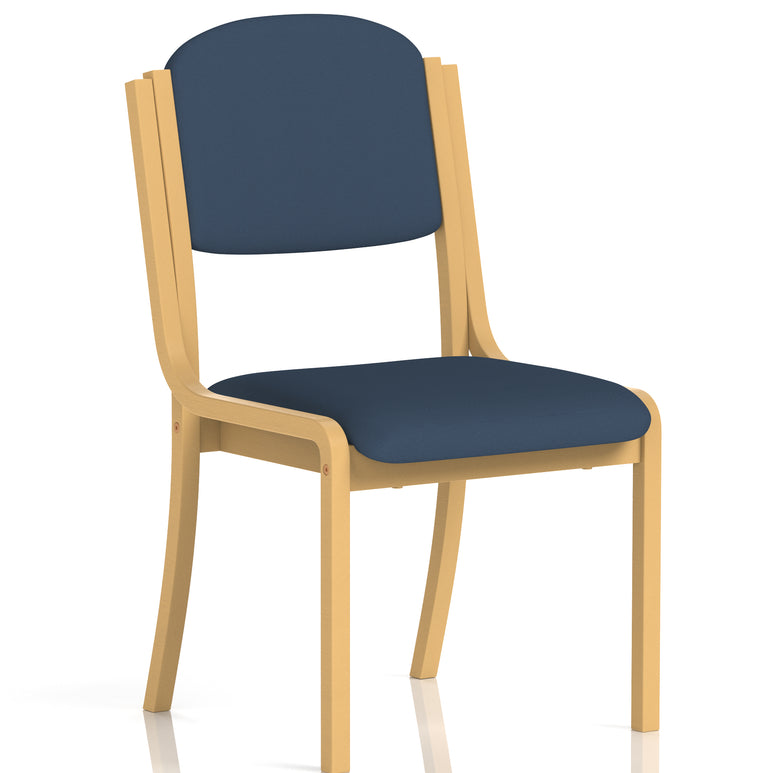 Madrid Wooden Frame Visitor Chair with Arms