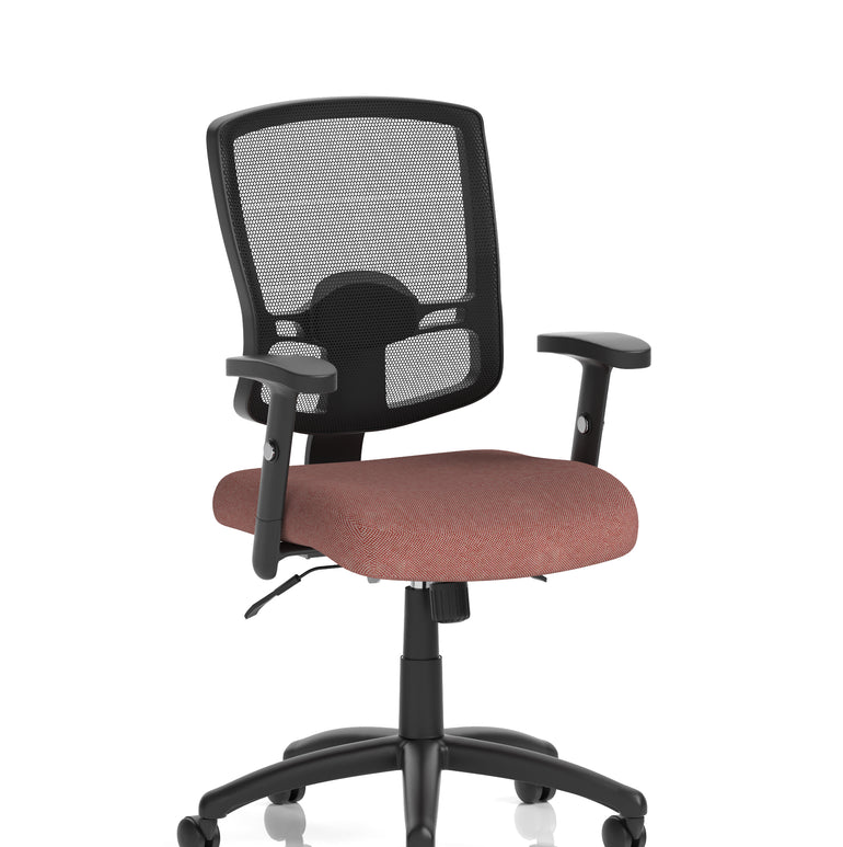 Portland II Medium Mesh Back Task Operator Office Chair with Arms