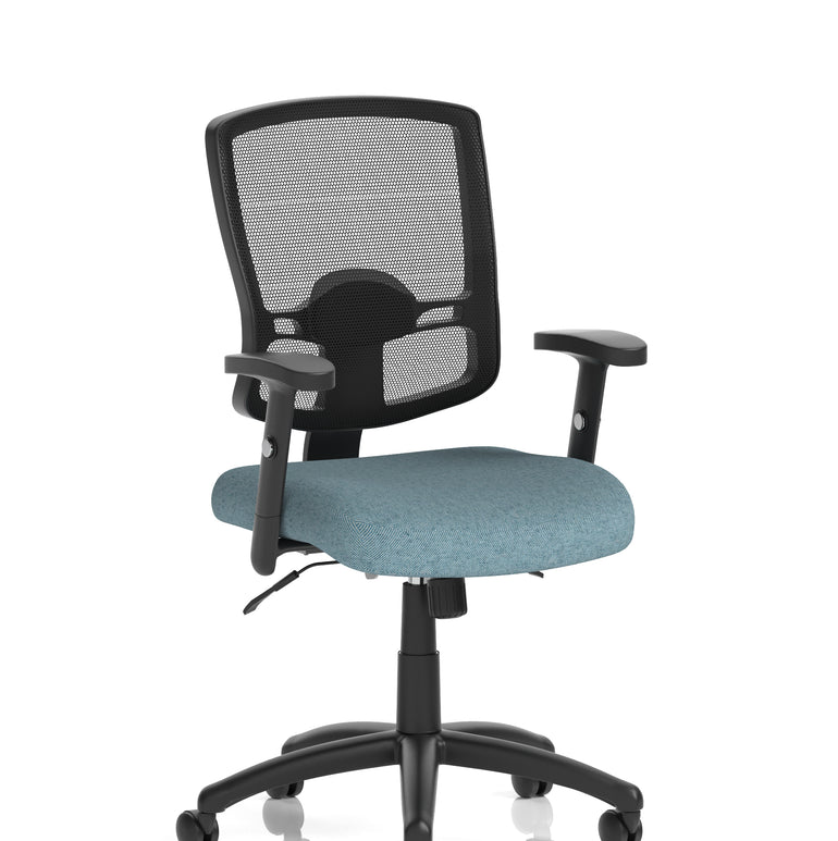 Portland II Medium Mesh Back Task Operator Office Chair with Arms