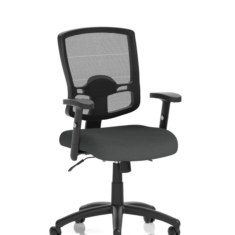 Portland II Medium Mesh Back Task Operator Office Chair with Arms