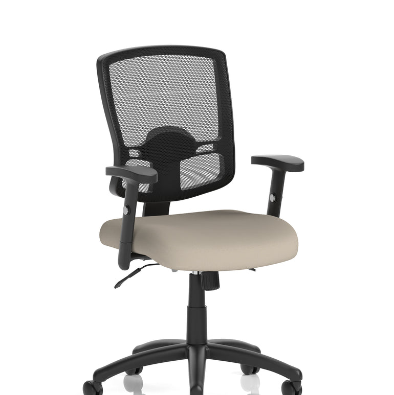 Portland II Medium Mesh Back Task Operator Office Chair with Arms