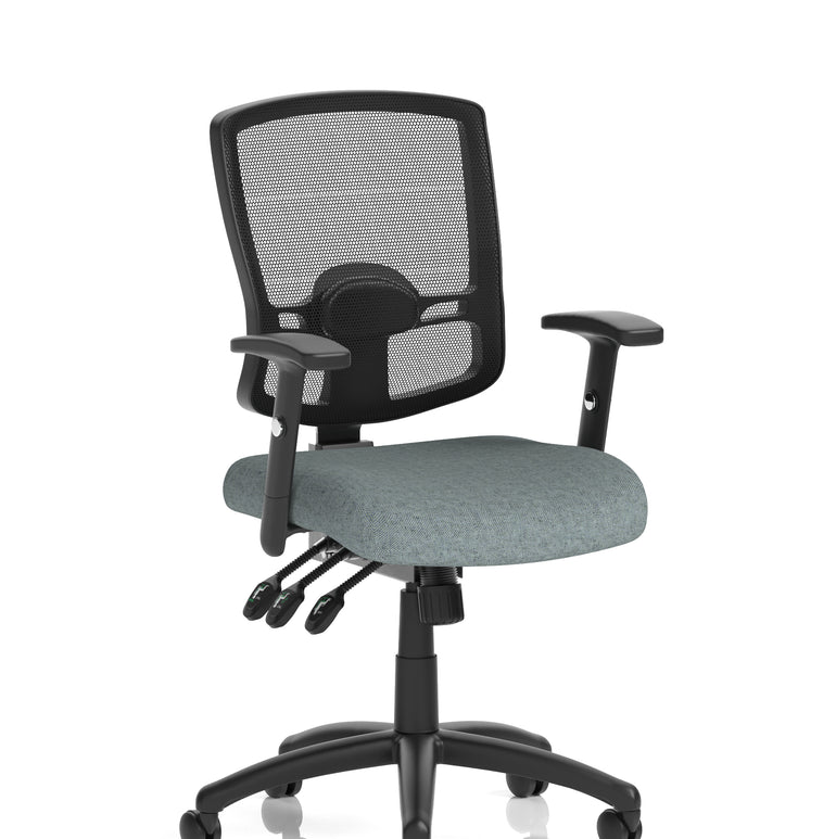 Portland III High Mesh Back Task Operator Office Chair with Arms