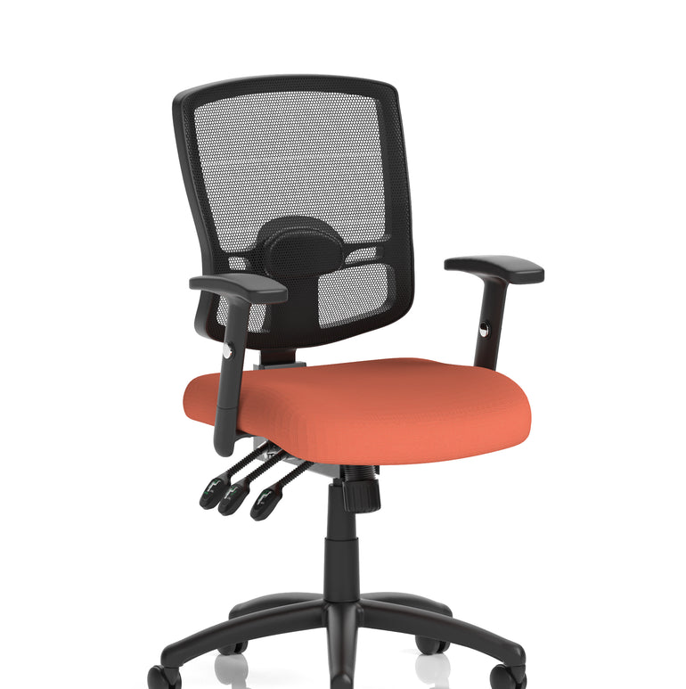 Portland III High Mesh Back Task Operator Office Chair with Arms