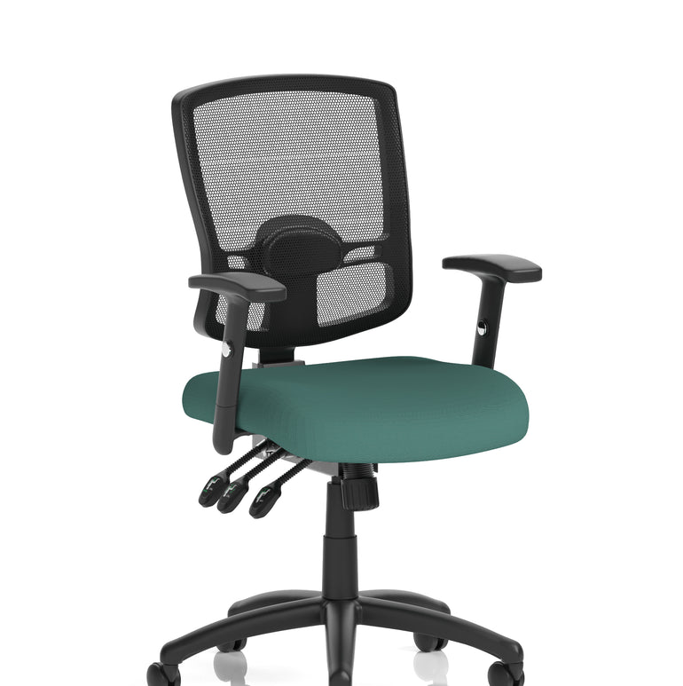 Portland III High Mesh Back Task Operator Office Chair with Arms