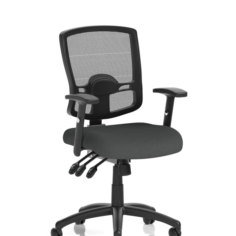 Portland III High Mesh Back Task Operator Office Chair with Arms