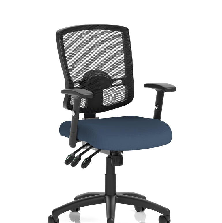 Portland III High Mesh Back Task Operator Office Chair with Arms