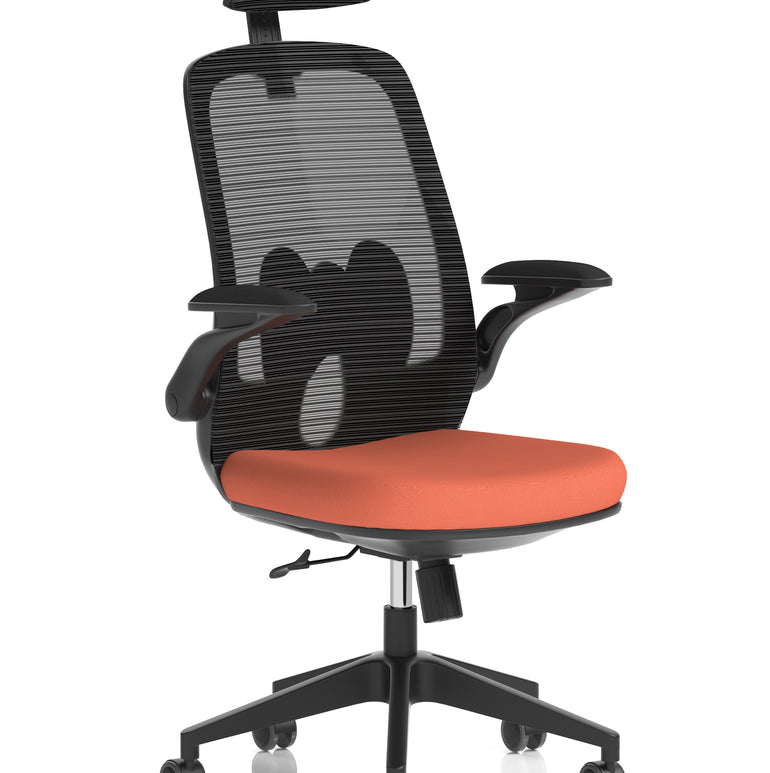 Sigma Executive Mesh Chair With Folding Arms