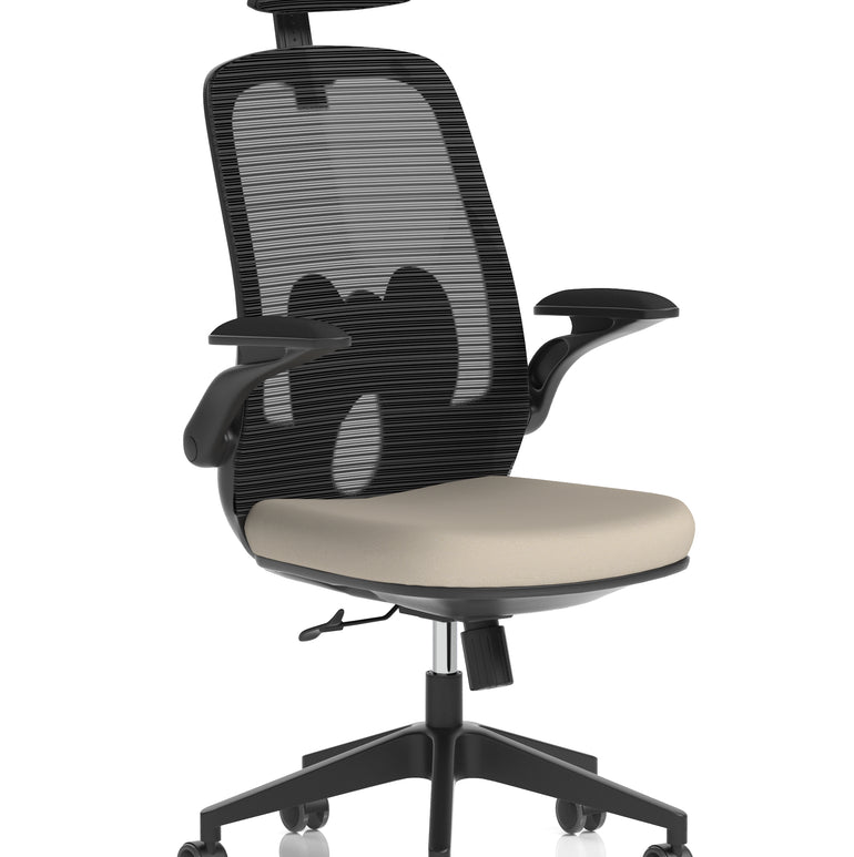 Sigma Executive Mesh Chair With Folding Arms
