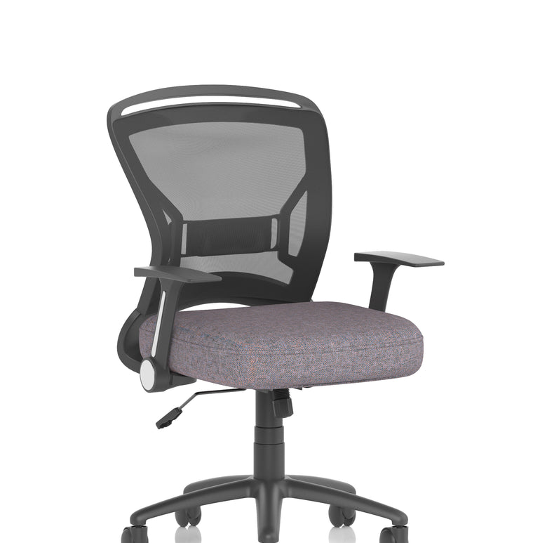 Zeus Medium Mesh Back Task Operator Office Chair with Arms