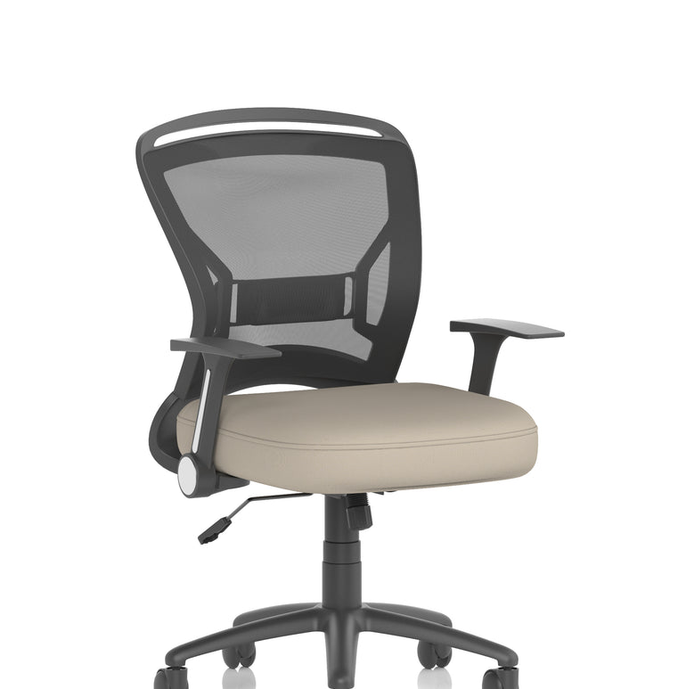 Zeus Medium Mesh Back Task Operator Office Chair with Arms