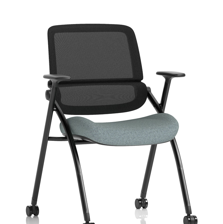 Capra Mesh Back Folding Office Training Chair With Sliding Arms