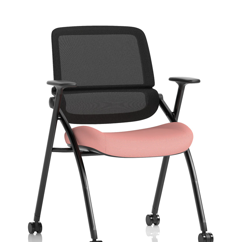 Capra Mesh Back Folding Office Training Chair With Sliding Arms