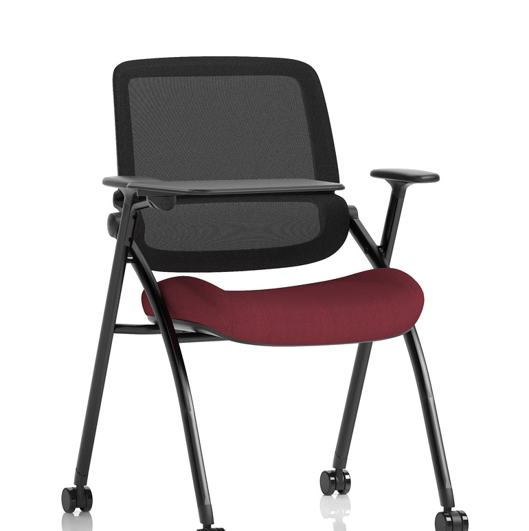 Capra Mesh Back Folding Office Training Chair With Sliding Arms