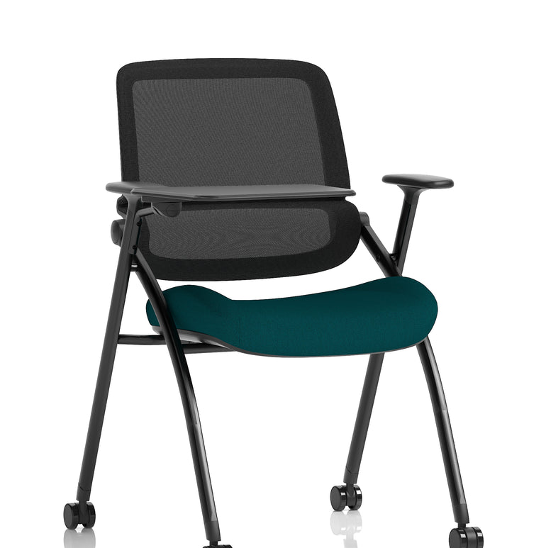 Capra Mesh Back Folding Office Training Chair With Sliding Arms