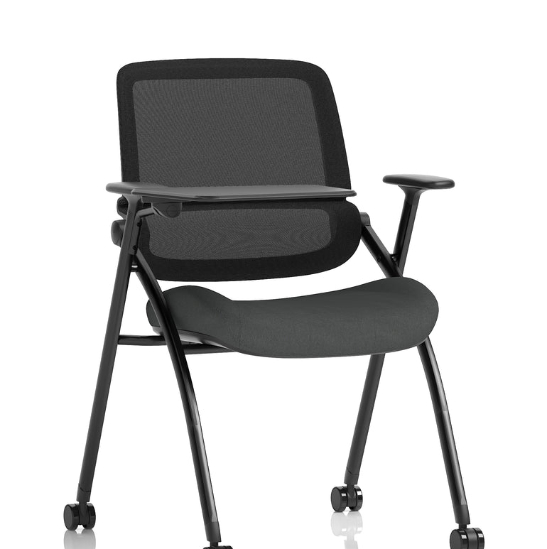 Capra Mesh Back Folding Office Training Chair With Sliding Arms