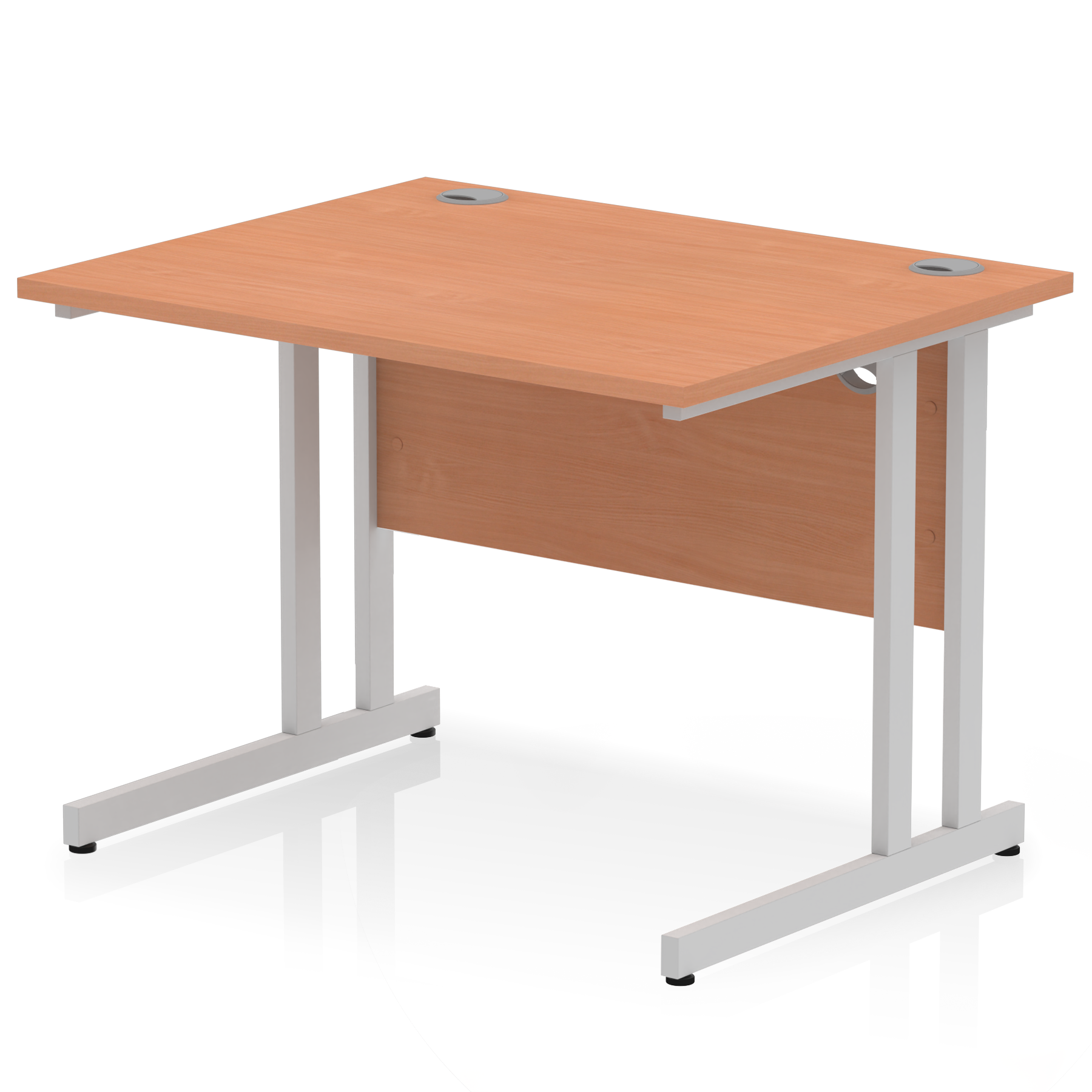 Impulse 1000mm Straight Desk Cantilever Leg