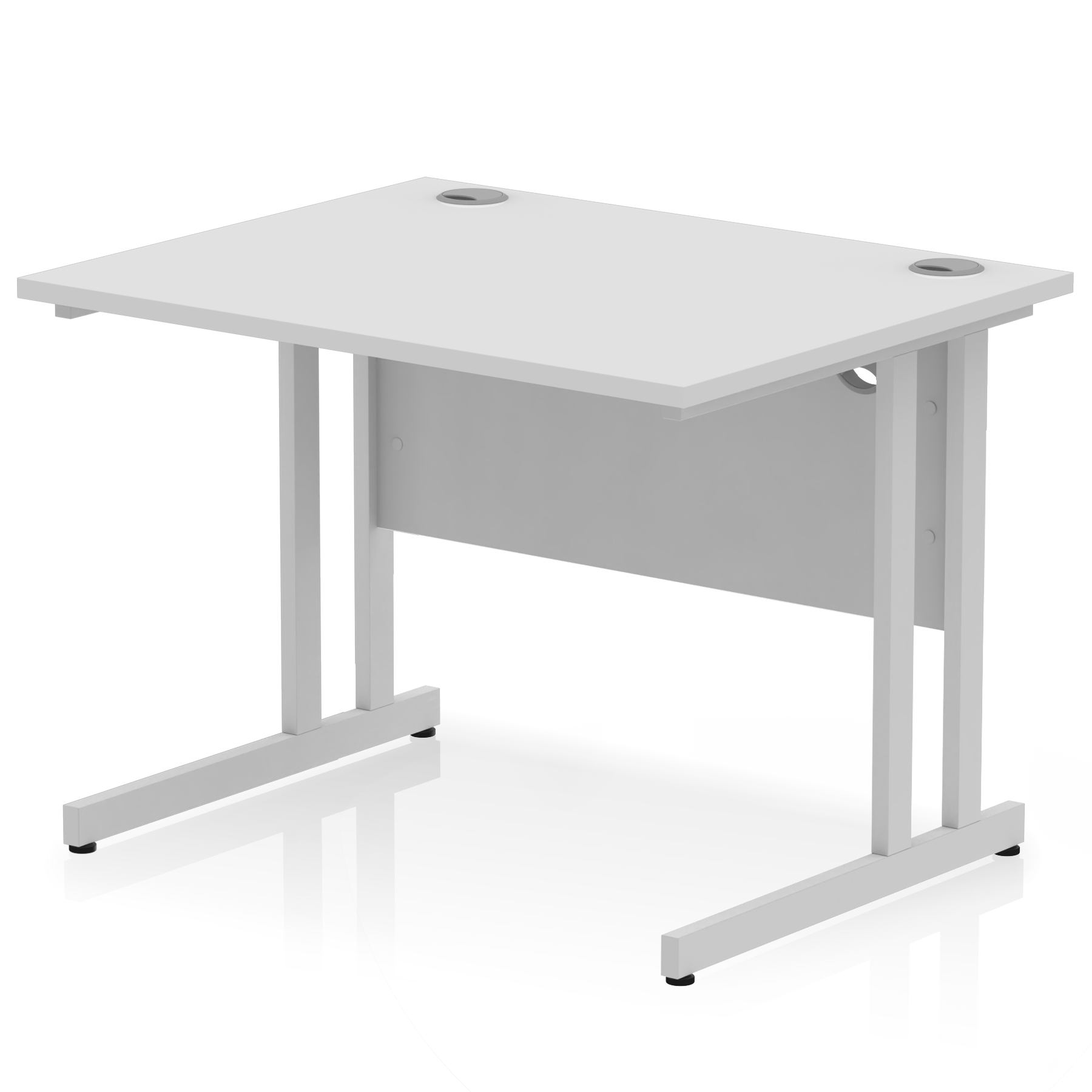 Impulse 1000mm Straight Desk Cantilever Leg