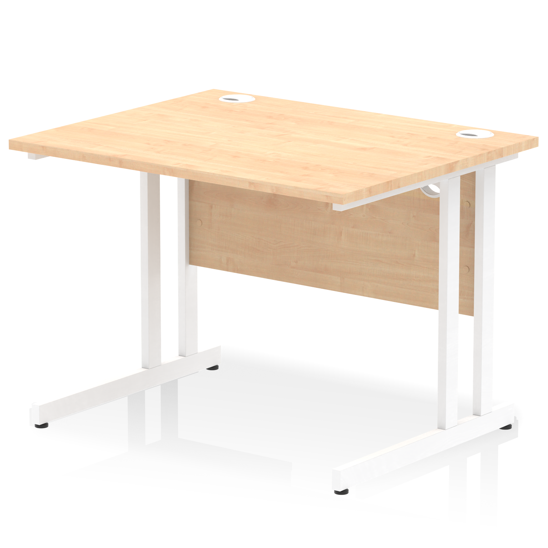 Impulse 1000mm Straight Desk Cantilever Leg