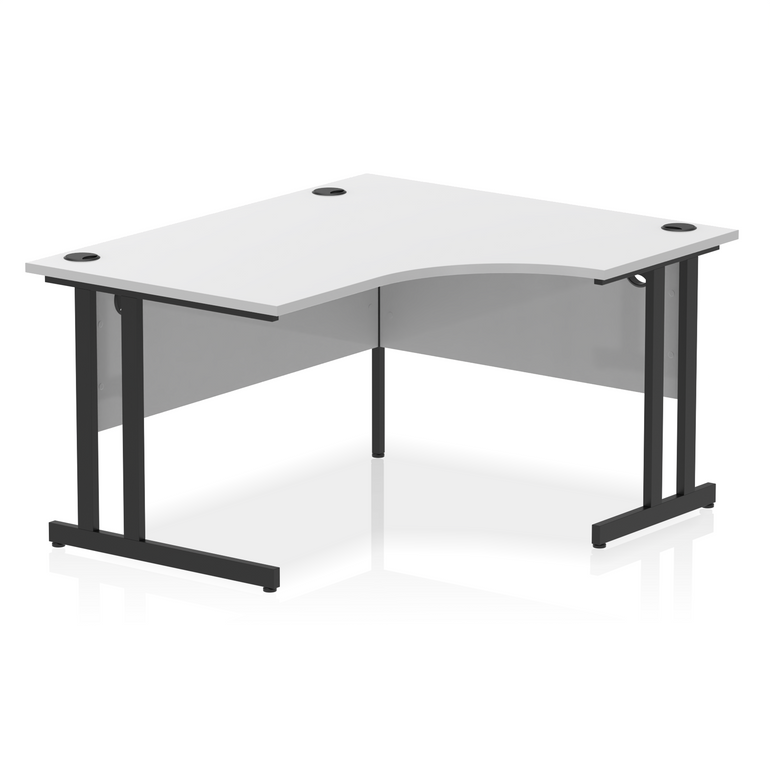 Impulse 1400mm Right Crescent Desk Cantilever Leg