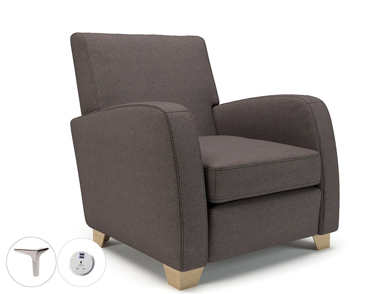 Wynne 81cm Wide Armchair in Camira Era Fabric