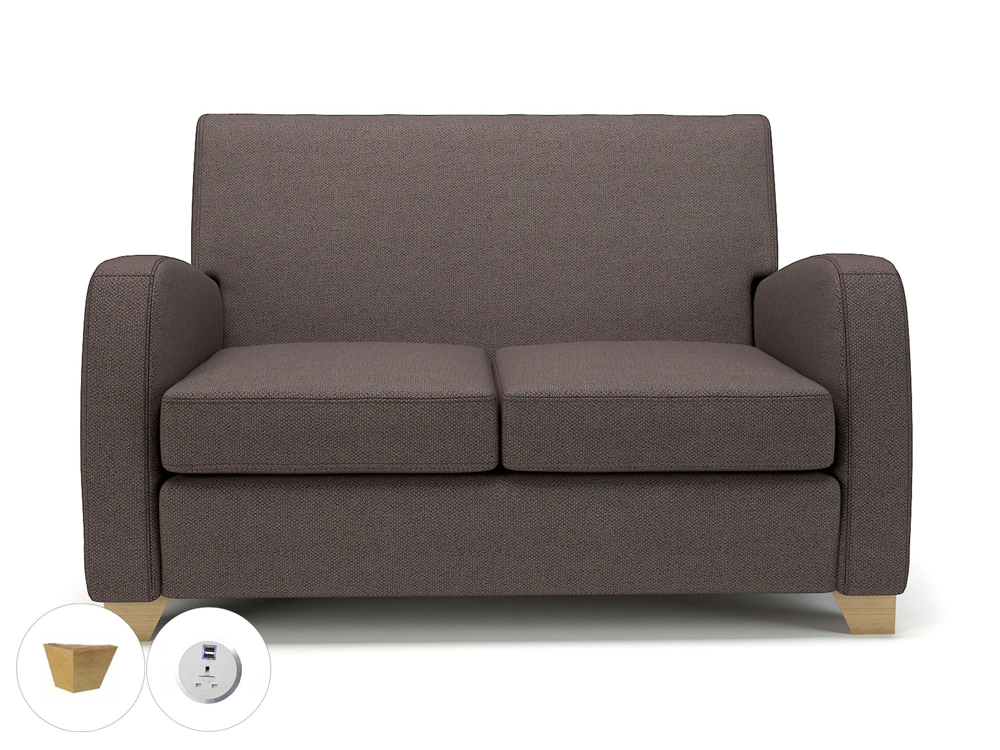 Wynne 132cm Wide Sofa in Camira Era Fabric