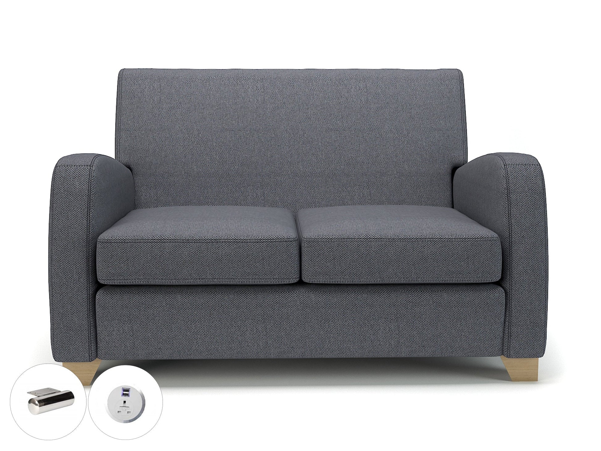 Wynne 132cm Wide Sofa in Camira Era Fabric