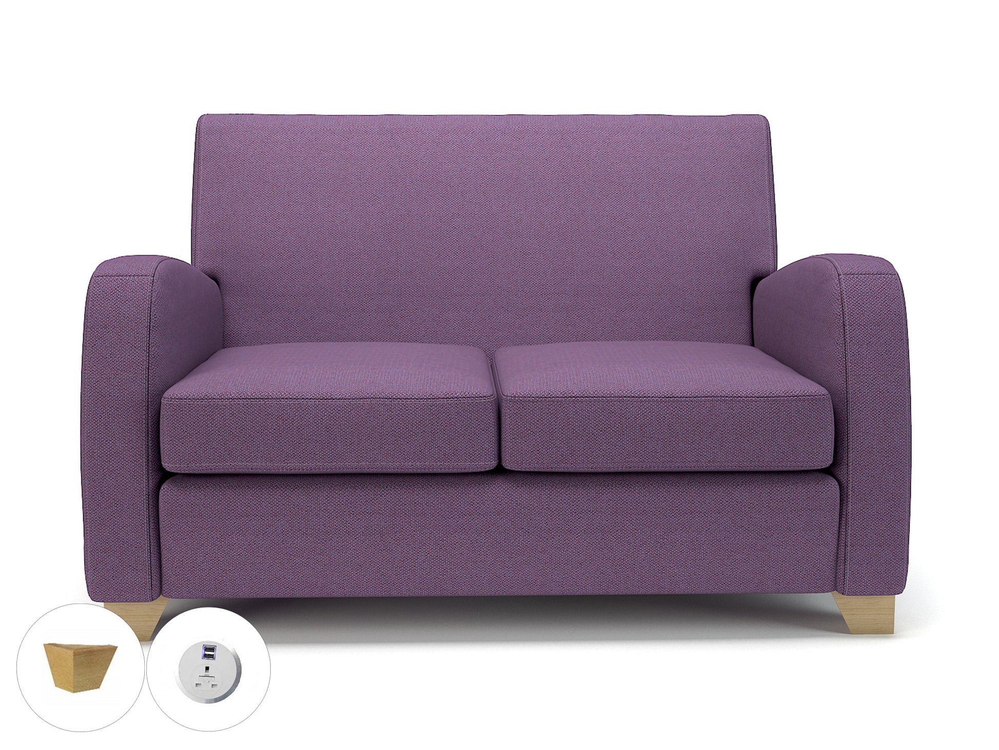 Wynne 132cm Wide Sofa in Camira Era Fabric