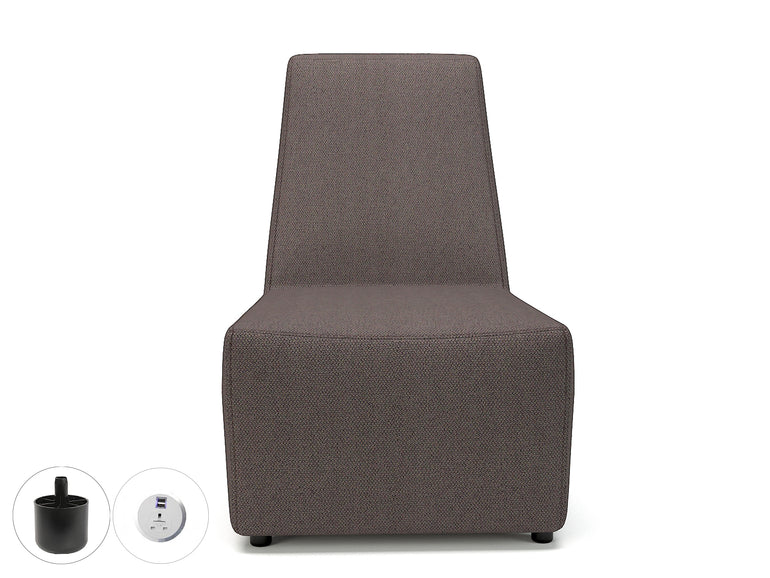 Pella 65cm Wide Chair in Camira Era Fabric with Socket