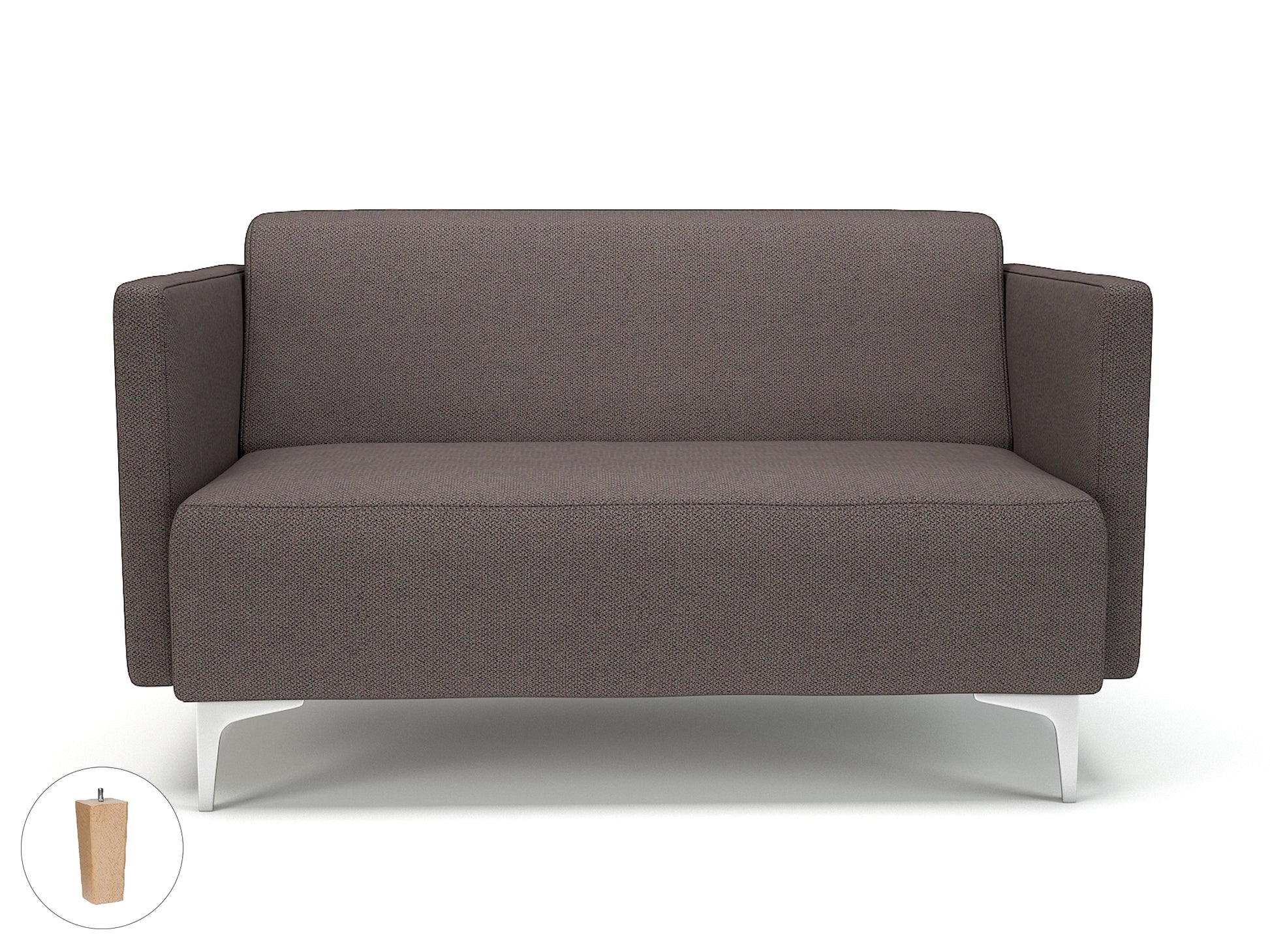 Napa Slim Arm 125cm Wide Sofa in Camira Era Fabric