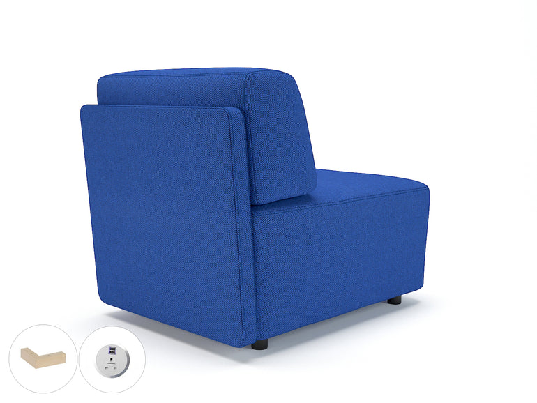 Loomis 65cm Wide Modular Unit in Camira Era Fabric with Socket