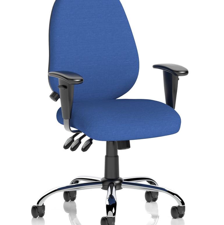Lisbon Medium Back Task Operator Office Chair with Height Adjustable Arms
