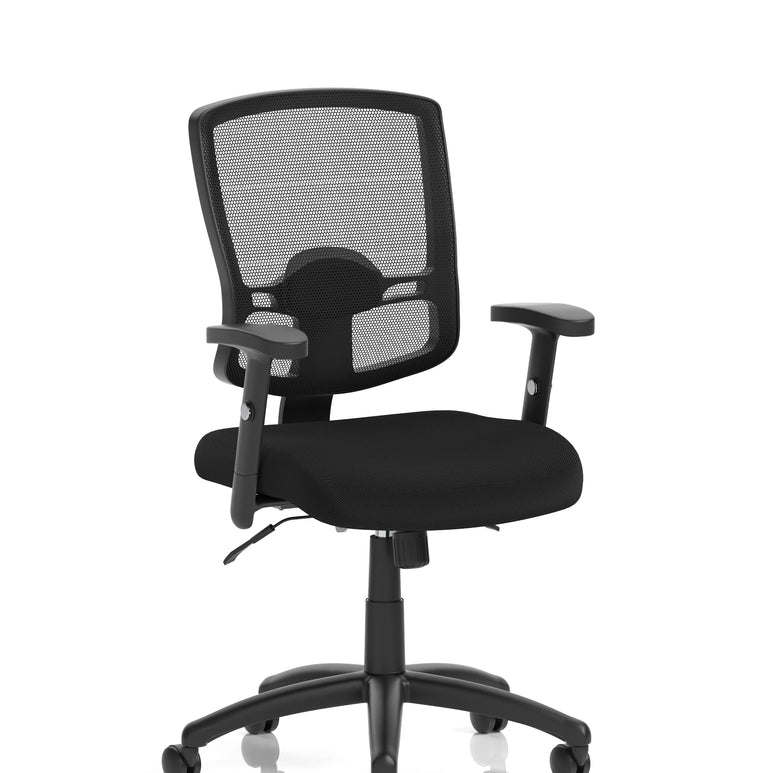 Portland II Medium Mesh Back Task Operator Office Chair with Arms