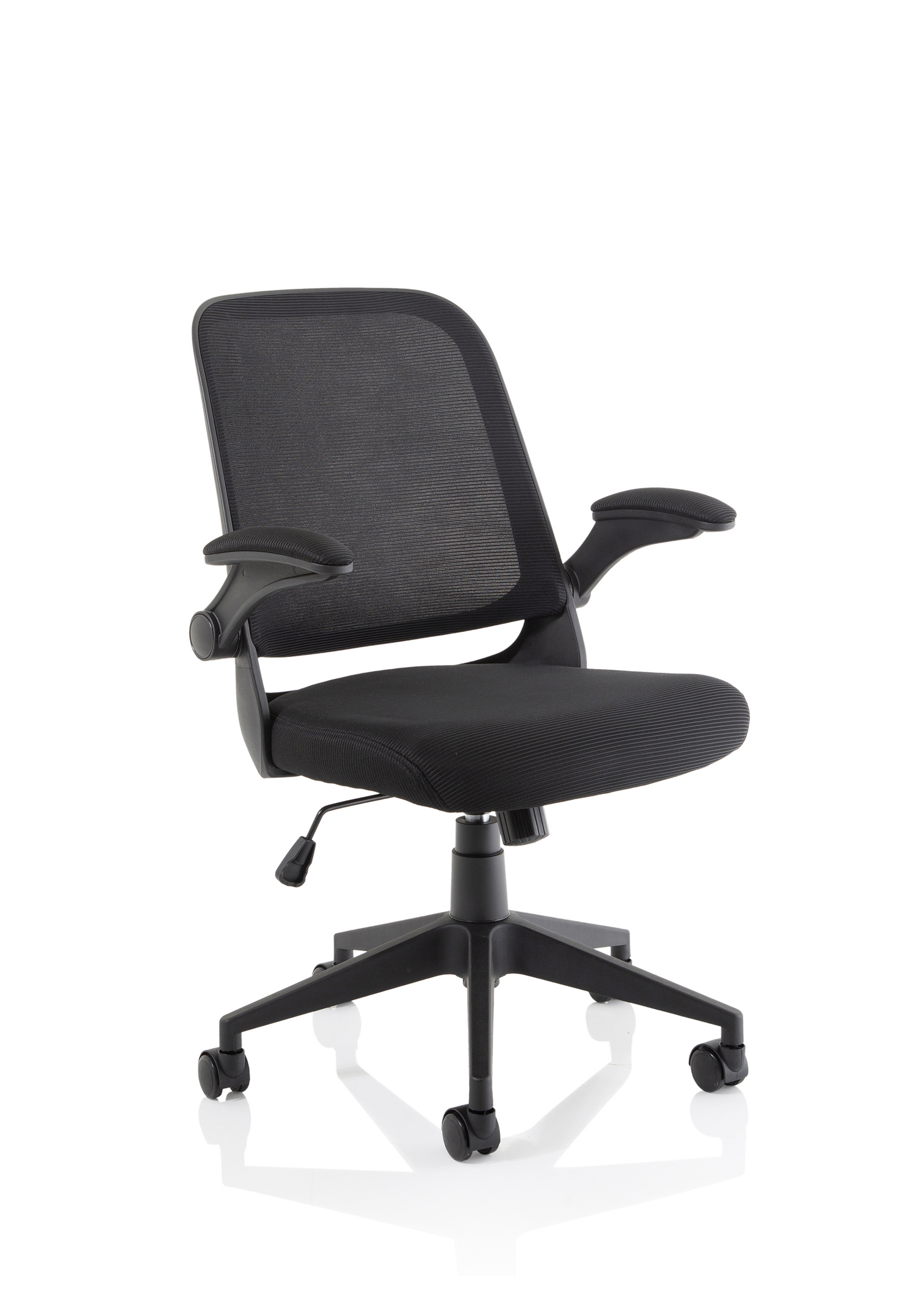 Crew Task Operator Mesh Chair With Folding Arms