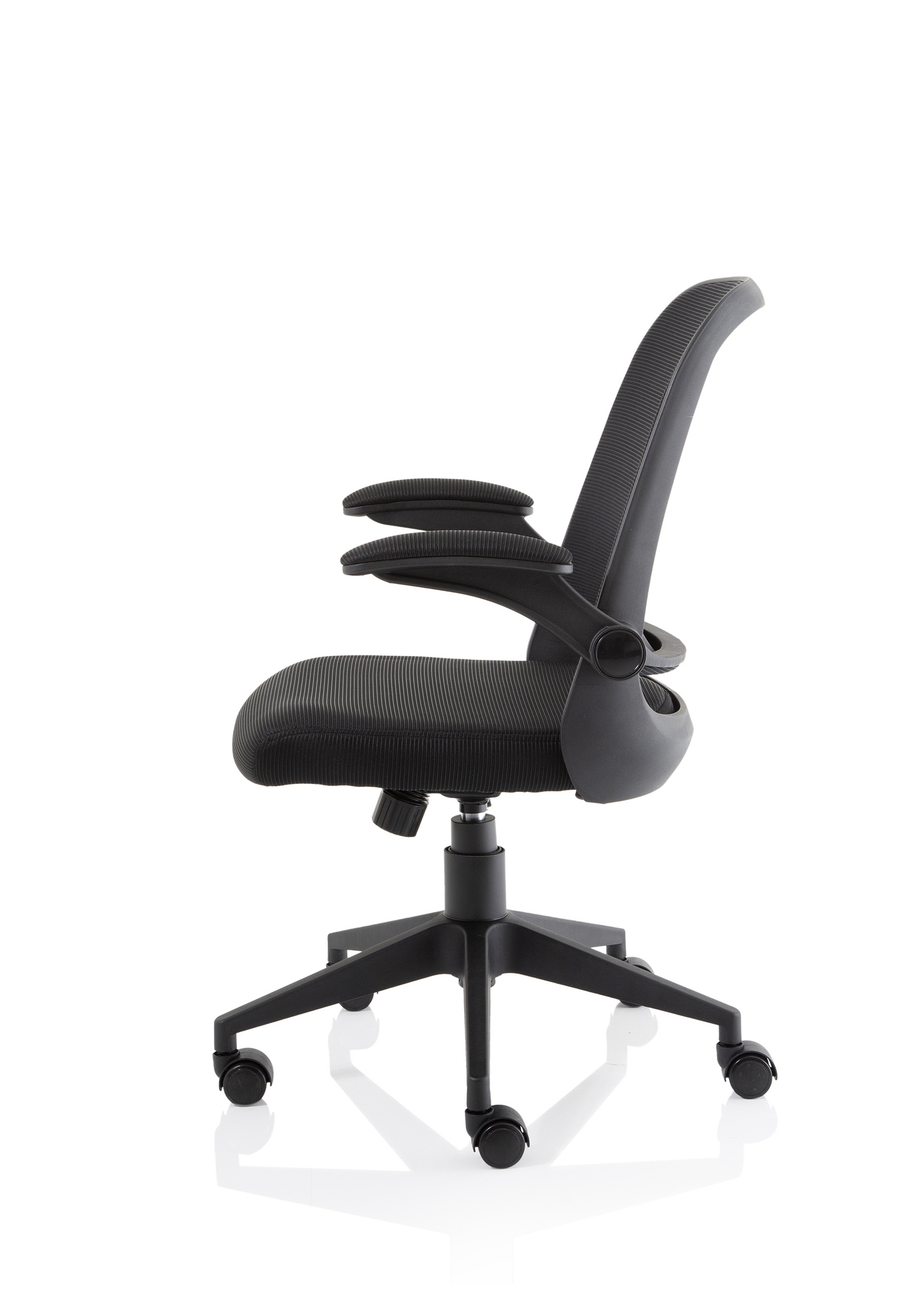 Crew Task Operator Mesh Chair With Folding Arms