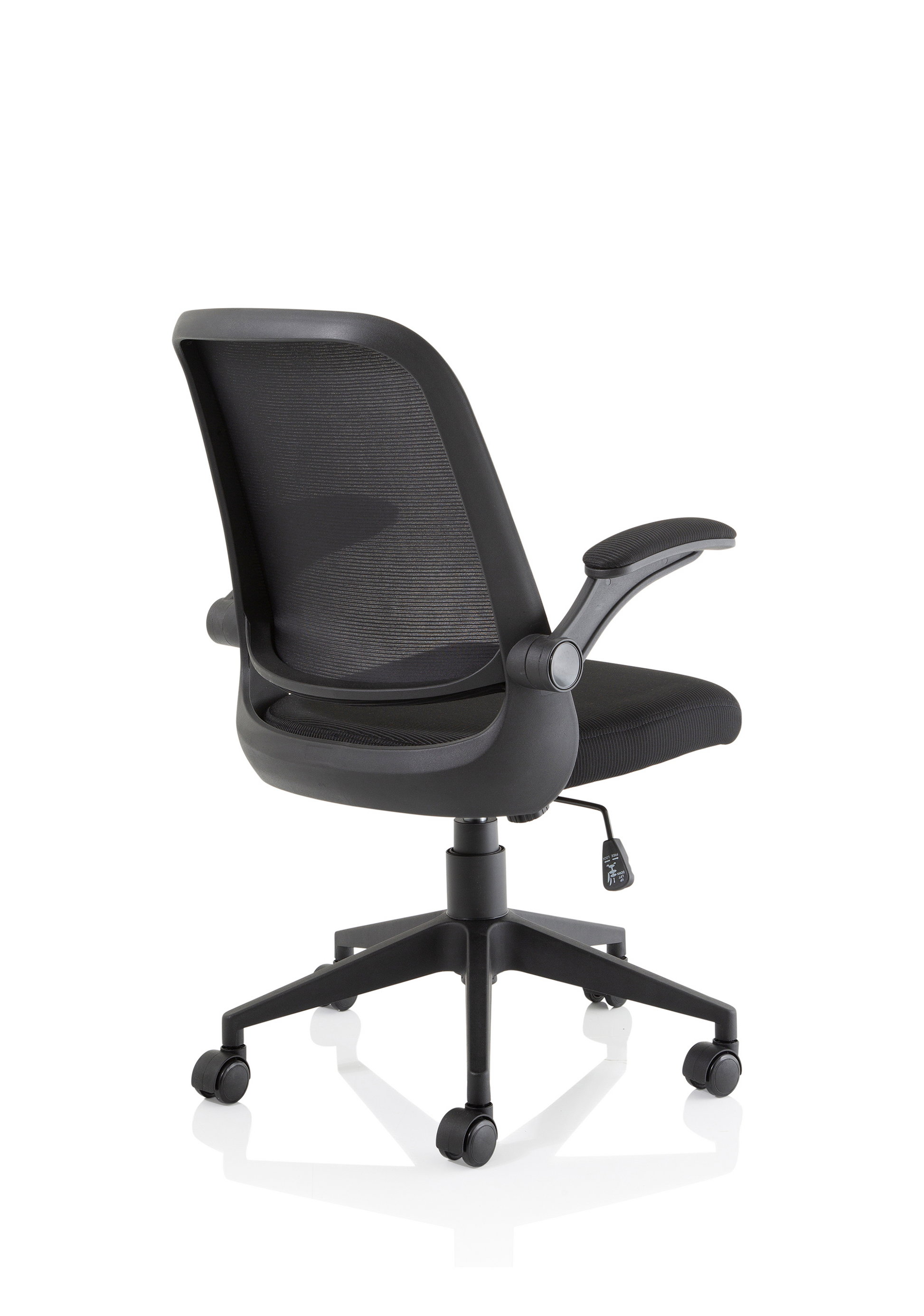 Crew Task Operator Mesh Chair With Folding Arms