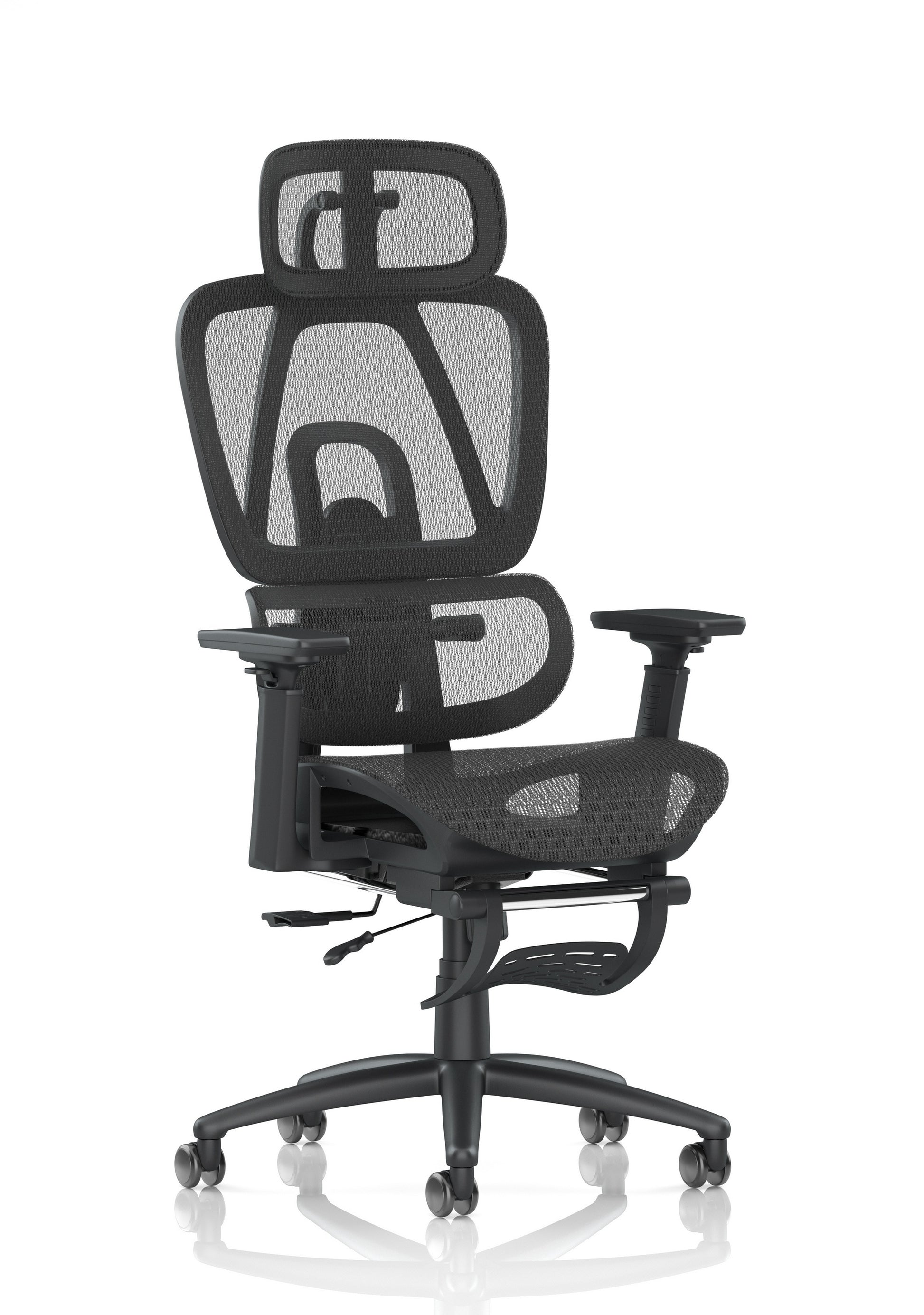 Horizon Executive Mesh Chair With Height Adjustable Arms and Footrest