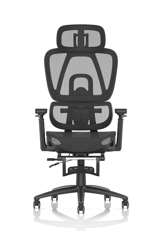 Horizon Executive Mesh Chair With Height Adjustable Arms and Footrest