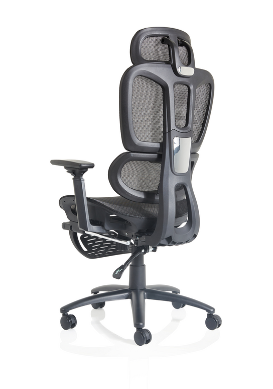 Horizon Executive Mesh Chair With Height Adjustable Arms and Footrest