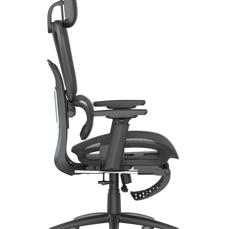 Horizon Executive Mesh Chair With Height Adjustable Arms and Footrest