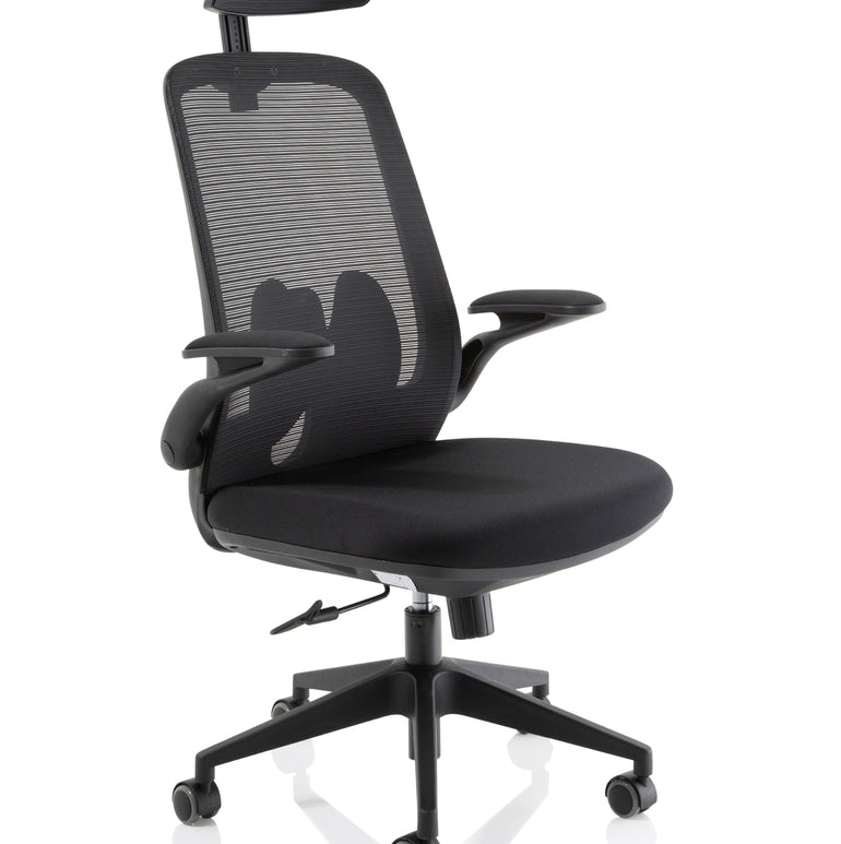 Sigma Executive Mesh Chair With Folding Arms
