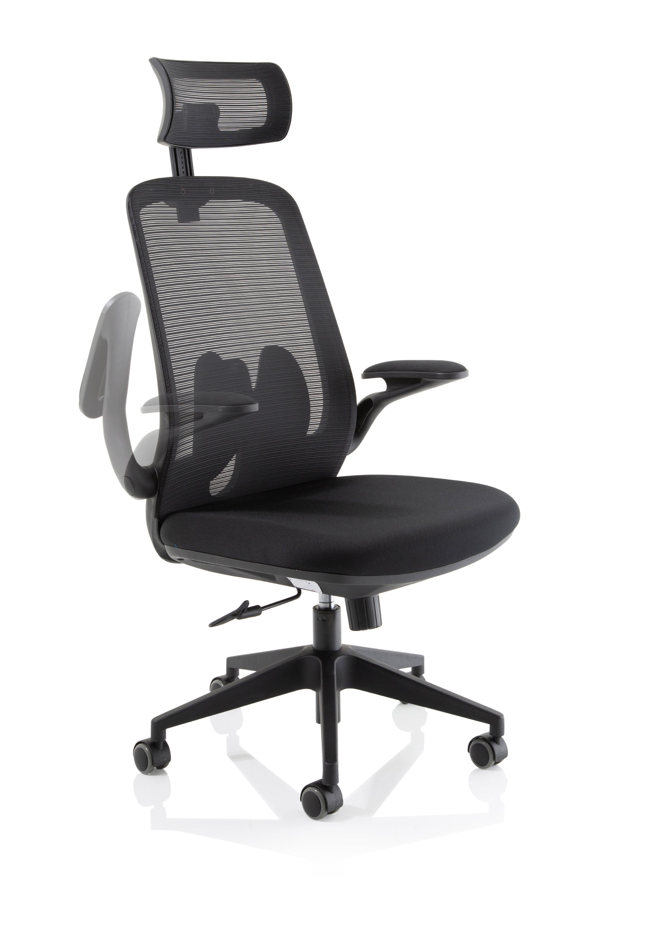 Sigma Executive Mesh Chair With Folding Arms – Dynamic Office Solutions