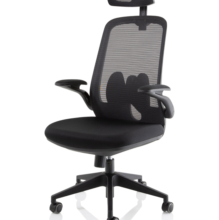 Sigma Executive Mesh Chair With Folding Arms