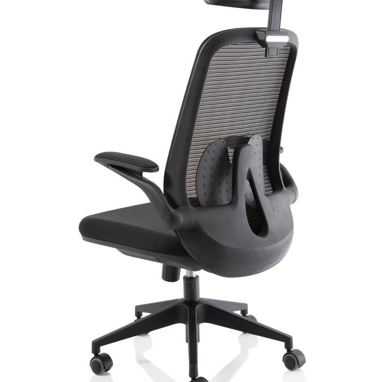 Sigma Executive Mesh Chair With Folding Arms